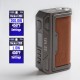 Authentic Lost Vape Thelema DNA250C 200W VW TC Box Mod - Gunmetal / Calf Leather, 1~200W, 200~600'F, 2 x 18650