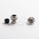 Authentic Advken Mad Hatter RTA Rebuildable Tank Vape Atomizer - Silver, 2.0ml, 24mm Diameter