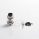 Authentic Advken Mad Hatter RTA Rebuildable Tank Vape Atomizer - Silver, 2.0ml, 24mm Diameter