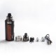 Authentic LostVape Ursa Quest Multi Pod Mod Kit 100W TC VW Box Mod + Ursa Pro Pod Tank - Black-Red Sandalwood, 5~100W, 7.0ml