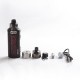 Authentic LostVape Ursa Quest Multi Pod Mod Kit 100W TC VW Box Mod + Ursa Pro Pod Tank - Black-Ukiran Leather, 5~100W, 7.0ml