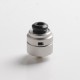 Authentic Yachtvape Claymore RDA Rebuildable Dripping Vape Atomizer w/ BF Pin - Sand Blast Silver, 24mm diameter