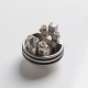 Authentic Yachtvape Claymore RDA Rebuildable Dripping Vape Atomizer w/ BF Pin - Sand Blast Silver, 24mm diameter