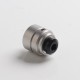 Authentic Yachtvape Claymore RDA Rebuildable Dripping Vape Atomizer w/ BF Pin - Sand Blast Silver, 24mm diameter