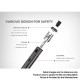 Authentic Uwell Whirl S 1450mAh 18W Pod System Pen Starter Kit - Coffee, Stainless Steel + Glass, 2.0ml, 0.8ohm