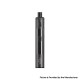 Authentic Uwell Whirl S 1450mAh 18W Pod System Pen Starter Kit - Dark Grey, Stainless Steel + Glass, 2.0ml, 0.8ohm