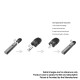 Authentic HorizonTech Asteroid 900mAh Pod System Starter Kit - Coral, 2.0ml Pod Cartridge, MTL 0.8ohm Coil