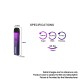 Authentic HorizonTech Asteroid 900mAh Pod System Starter Kit - Purple, 2.0ml Pod Cartridge, MTL 0.8ohm Coil