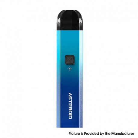 Authentic HorizonTech Asteroid 900mAh Pod System Starter Kit - Blue, 2.0ml Pod Cartridge, MTL 0.8ohm Coil