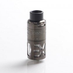 Authentic Exvape eXpromizer TCX DL RDTA Rebuildable Dripping Tank Atomizer - Gunmetal, SS + Glass + POM, 7.0ml, 25mm Dia.