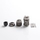 Authentic Exvape eXpromizer TCX DL RDTA Rebuildable Dripping Tank Vape Atomizer - Gunmetal, SS + Glass + POM, 7.0ml, 25mm Dia.