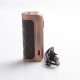 Authentic Augvape Foxy One 120 Vape Box Mod - Copper + Wood Pattern Leather, 5~120W, 1 x 18650 / 20700 / 21700