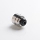 Authentic Yachtvape Claymore RDA Rebuildable Dripping Vape Atomizer w/ BF Pin - Polish Silver, 24mm diameter