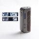 Authentic Augvape Foxy One 120 Vape Box Mod - Gun Metal + Brown Leather, 5~120W, 1 x 18650 / 20700 / 21700