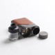 Authentic Vaporesso Swag PX80 Kit 80W Box Mod + Swag 4ml Pod Tank - Leather Brown, 5~80W, Axon Chip, 1 x 18650, 0.2ohm / 0.3ohm