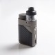 Authentic Vaporesso Swag PX80 Kit 80W Box Mod + Swag 4ml Pod Tank - Brick Black, 5~80W, Axon Chip, 1 x 18650, 0.2ohm / 0.3ohm