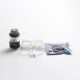 Authentic Damn Vape DOOM X Mesh RTA Rebuildable Tank Vape Atomizer - Black, 5.5ml / 8.0ml, 3D Liquid Flow, 26mm Diameter