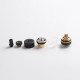 Authentic Hellvape Vertex MTL RTA Rebuildable Tank Vape Atomizer - Black Gold, 2.0ml / 3.5ml, 22mm Diameter