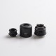 Authentic Damn Vape Mongrel RDA Rebuildable Dripping Vape Atomizer - Matte Black, 25.4mm / 26mm, with BF Pin + Spare Top Cap