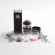 Authentic Steam Crave Aromamizer Titan V1.5 VV Box Mod + Titan V2 RDTA Combo Kit - Black, 0.1~8.4V, 4 x 18650, 20ml / 32ml