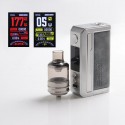 Authentic Voopoo Drag 3 177W VW Mod + TPP Tank Kit - Smoky Grey, 5~177W, 2 x 18650, GENE.FAN 2.0 Chip, 5.5ml, 0.15ohm / 0.2ohm