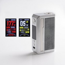 Authentic Voopoo Drag 3 177W VW Box Mod - Smoky Grey, 5~177W, 2 x 18650, GENE.FAN 2.0 Chip