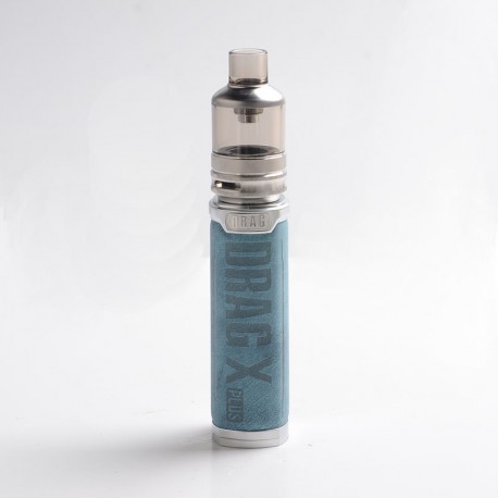 Authentic Voopoo Drag X Plus 100W VW Pod Mod + TPP Tank Kit - Prussian Blue, 5~100W, 1 X 21700 / 18650, GENE.FAN 2.0 Chip, 5.5ml