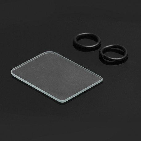 SXK Replacement Tank Cover Plate + O-rings for Billet Box Exocet Mod - Glass + Silicone