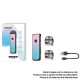 [Ships from Bonded Warehouse] Authentic SMOK ACRO 25W 1000mAh Pod System Kit - Cyan Pink, 5~25W, 2.0ml Pod Cartridge, 0.8ohm