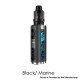 Authentic LostVape Grus 100W VW Box Mod + 5.0ml UB Pro Pod Tank Kit - Black / Marine, 5~100W, 1 x 21700 / 20700 / 18650