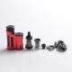 Authentic Mechlyfe x Fallout Vape x Mrjustright1 Paramour SBS Mod + XRP RTA Advanced Kit - Red Black, 5~80W, 3.5ml, 24mm Dia