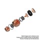 Authentic Hellvape Trishul V2 Semi-Mech Mechanical Mod - Copper Black, 1 x 18650 / 20700 / 21700