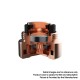 Authentic Hellvape Trishul V2 Semi-Mech Mechanical Mod - Copper Black, 1 x 18650 / 20700 / 21700