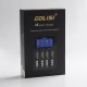 Authentic Golisi i4 USB Charger with LCD Screen for 18650 / 21700 / 26650 Battery - Black