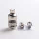 Authentic Voopoo TPP Tank Atomizer - Silver, 5.5ml, Zinc Alloy + PCTG, 0.15ohm / 0.2ohm