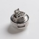 Authentic Gas Mods Cyber RTA Rebuildable Tank Vape Atomizer - Silver, Bottom and Side Inlet, 24mm Diameter