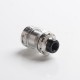 Authentic Gas Mods Cyber RTA Rebuildable Tank Vape Atomizer - Silver, Bottom and Side Inlet, 24mm Diameter