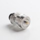 Authentic Gas Mods Cyber RTA Rebuildable Tank Vape Atomizer - Silver, Bottom and Side Inlet, 24mm Diameter