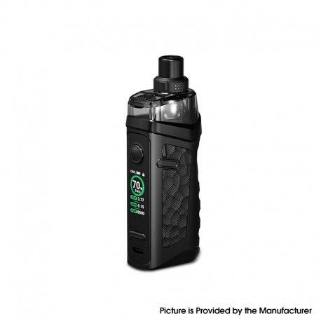 [Ships from Bonded Warehouse] Authentic VandyVape Jackaroo 70W VW Pod System Mod Kit - Obsidian Black, 2000mAh, 5~70W, 4.5ml