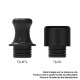 Authentic VandyVape Jackaroo Pod Kit / Pod Cartridge Replacement DL Drip Tip - Black (1 PC)