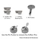 Authentic BP Mods Bushido V3 RDA Replacement Air Pin Kit - 2 x Airflow Pin, 1x Airflow Blocking Pin, 1 x Pin Pusher