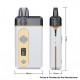 Authentic Artery PAL 3 25W Pod System Starter Kit - Pearl White, 5~25W, 1000mAh, 3.0ml Pod Cartridge, 0.7ohm / 1.2ohm