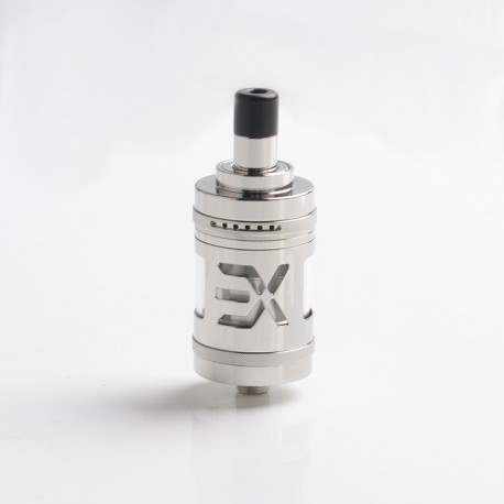 Authentic Fu Exvape Expromizer V5 MTL RTA Rebuildable Tank Atomizer - Sand Blasting, 2.0ml, SS + Glass + POM, 23mm Diameter