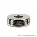 Authentic BP Mods Pioneer MTL / DL RTA Replacement Damascus Top Cap - Silver (1 PC)