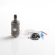 Authentic Fucig Exvape Expromizer V5 MTL RTA Rebuildable Tank Vape Atomizer - Gun Metal, 2.0ml, SS + Glass + POM, 23mm Diameter