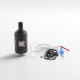 Authentic Fucig Exvape Expromizer V5 MTL RTA Rebuildable Tank Vape Atomizer - Black, 2.0ml, SS + Glass + POM, 23mm Diameter