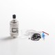 Authentic Fucig Exvape Expromizer V5 MTL RTA Rebuildable Tank Atomizer - Sand Blasting, 2.0ml, SS + Glass + POM, 23mm Diameter