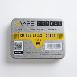 Authentic Fu EXvape Expromizer V5 MTL RTA Replacement Cotton Laces - (30 PCS)