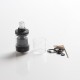 Authentic Koguovape Lamo MTL RTA Rebuildable Tank Vape Atomizer - Black, 2.0ml, SS316 + Glass, 22mm Diameter