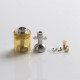 Authentic BP Mods Pioneer MTL / DL RTA Replacement Short Clear Tank Kit - Amber, 2.8ml, PCTG + Stainless Steel